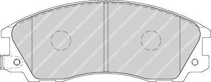 Set placute frana,frana disc HYUNDAI TERRACAN (HP) (2001 - 2006) FERODO FDB1670 piesa NOUA
