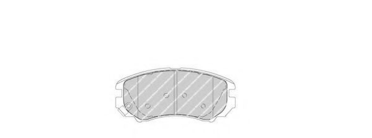 Set placute frana,frana disc HYUNDAI TUCSON (JM) (2004 - 2010) FERODO FDB1733 piesa NOUA