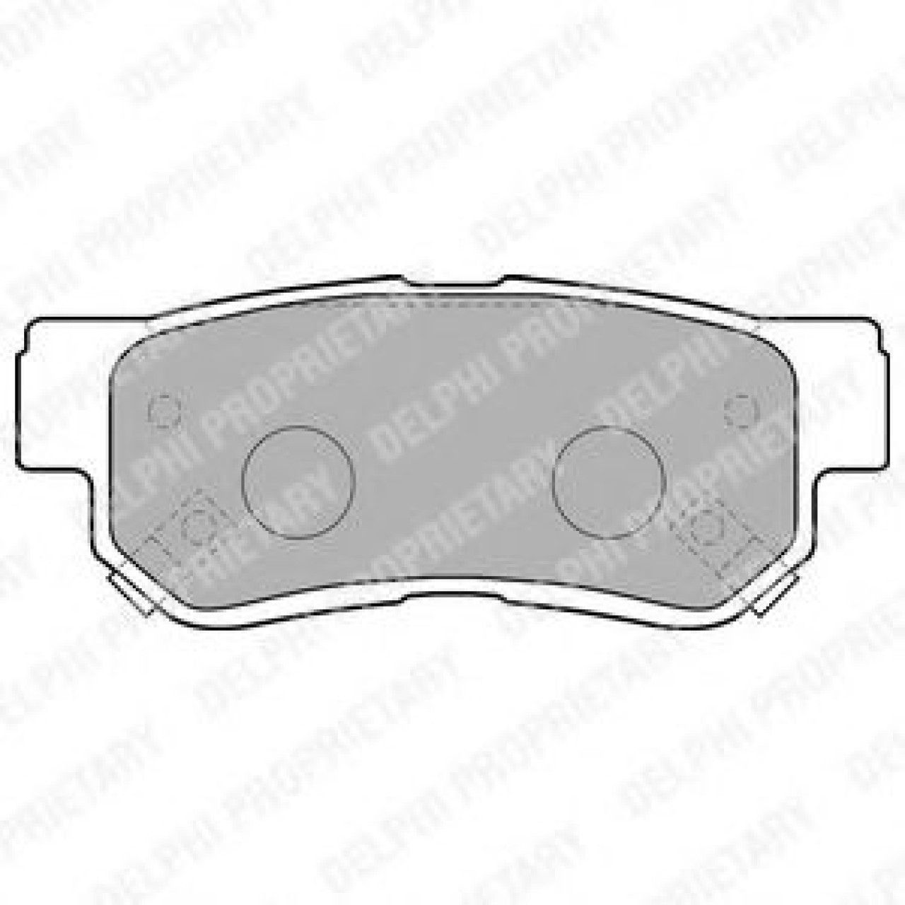 Set placute frana,frana disc HYUNDAI TUCSON (JM) (2004 - 2010) DELPHI LP1539 piesa NOUA