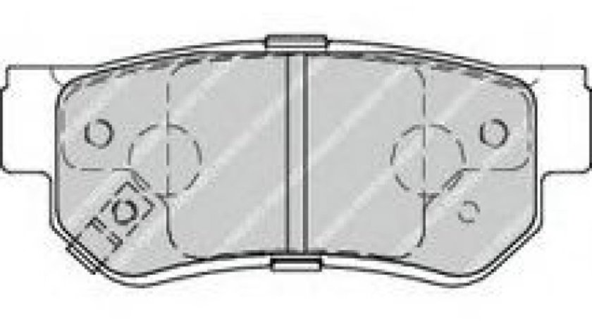 Set placute frana,frana disc HYUNDAI TUCSON (JM) (2004 - 2010) FERODO FDB4247 piesa NOUA