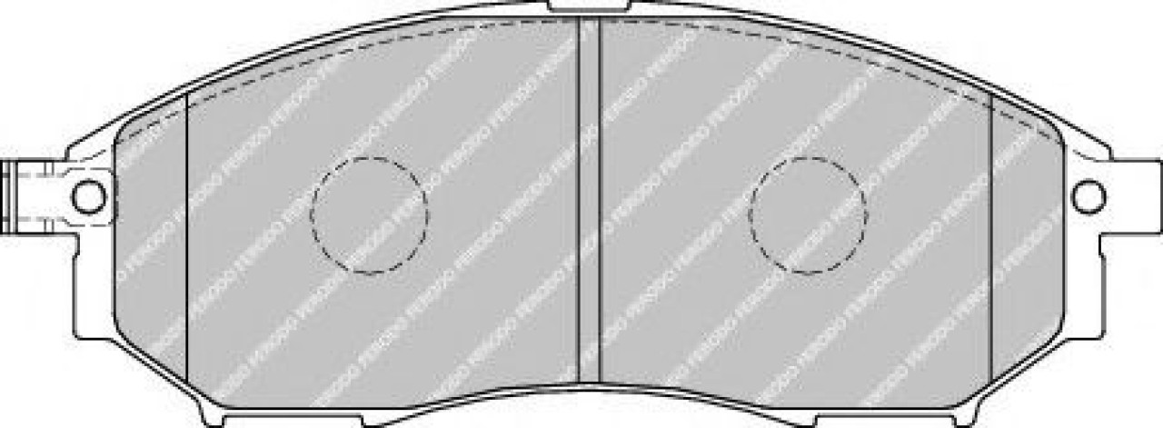 Set placute frana,frana disc INFINITI EX (2007 - 2016) FERODO FDB1881 piesa NOUA