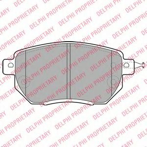 Set placute frana,frana disc INFINITI FX (2002 - 2008) DELPHI LP1986 piesa NOUA