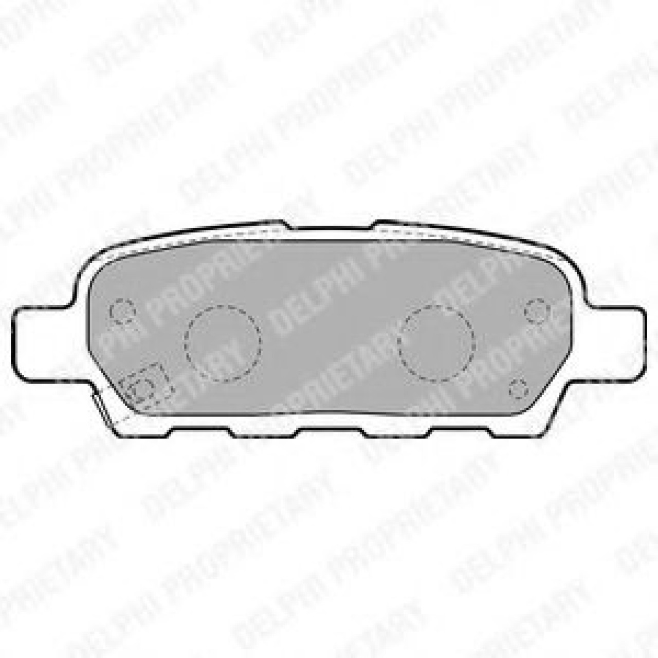 Set placute frana,frana disc INFINITI FX (2002 - 2008) DELPHI LP1807 piesa NOUA