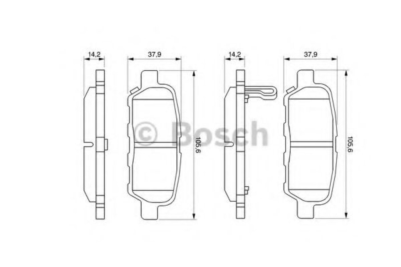 Set placute frana,frana disc INFINITI FX (2002 - 2008) BOSCH 0 986 494 090 piesa NOUA