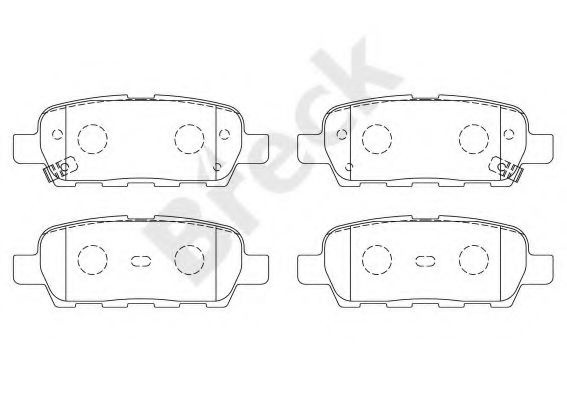 Set placute frana,frana disc INFINITI FX (2002 - 2008) Break 23871 00 702 10 piesa NOUA
