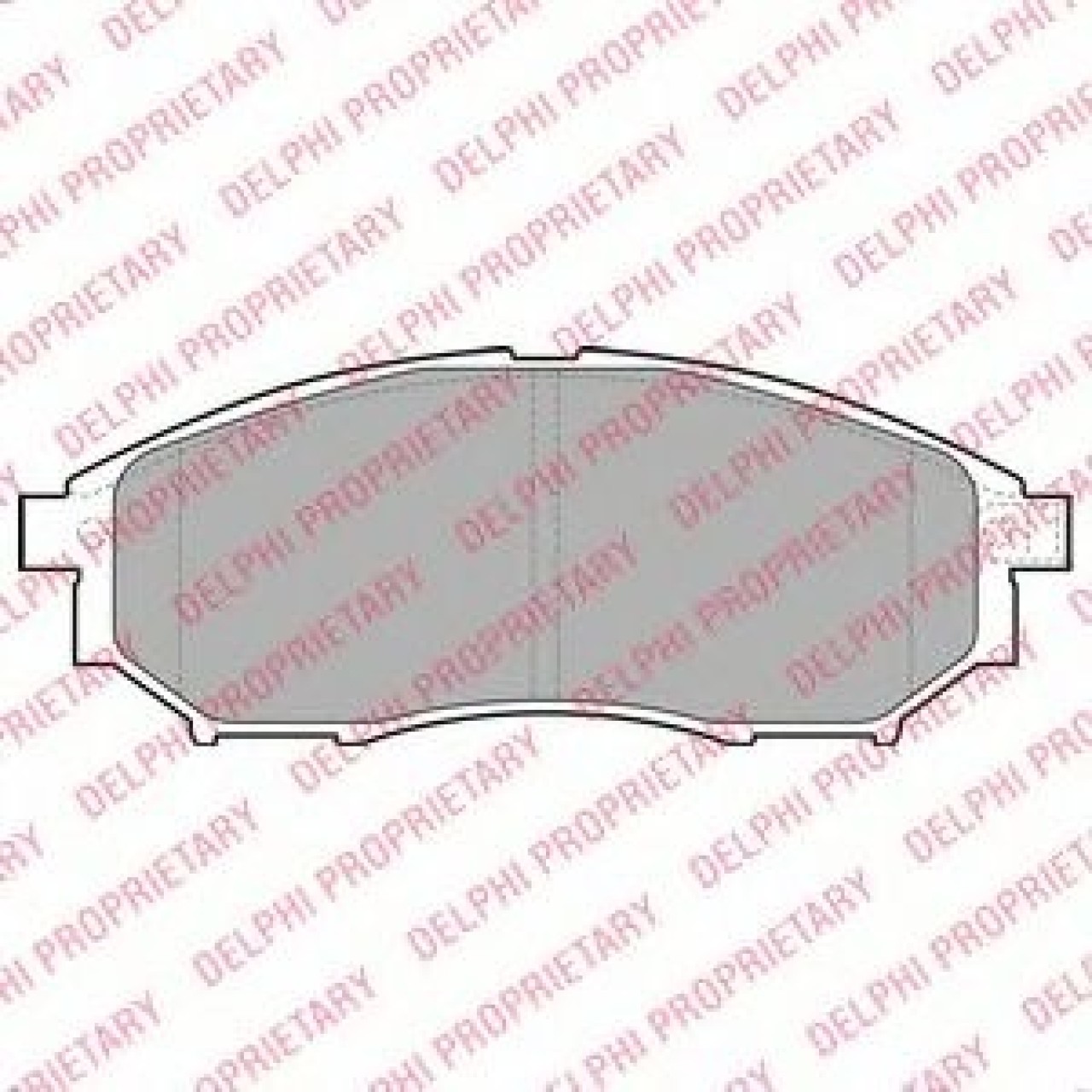 Set placute frana,frana disc INFINITI FX (2002 - 2008) DELPHI LP2030 piesa NOUA