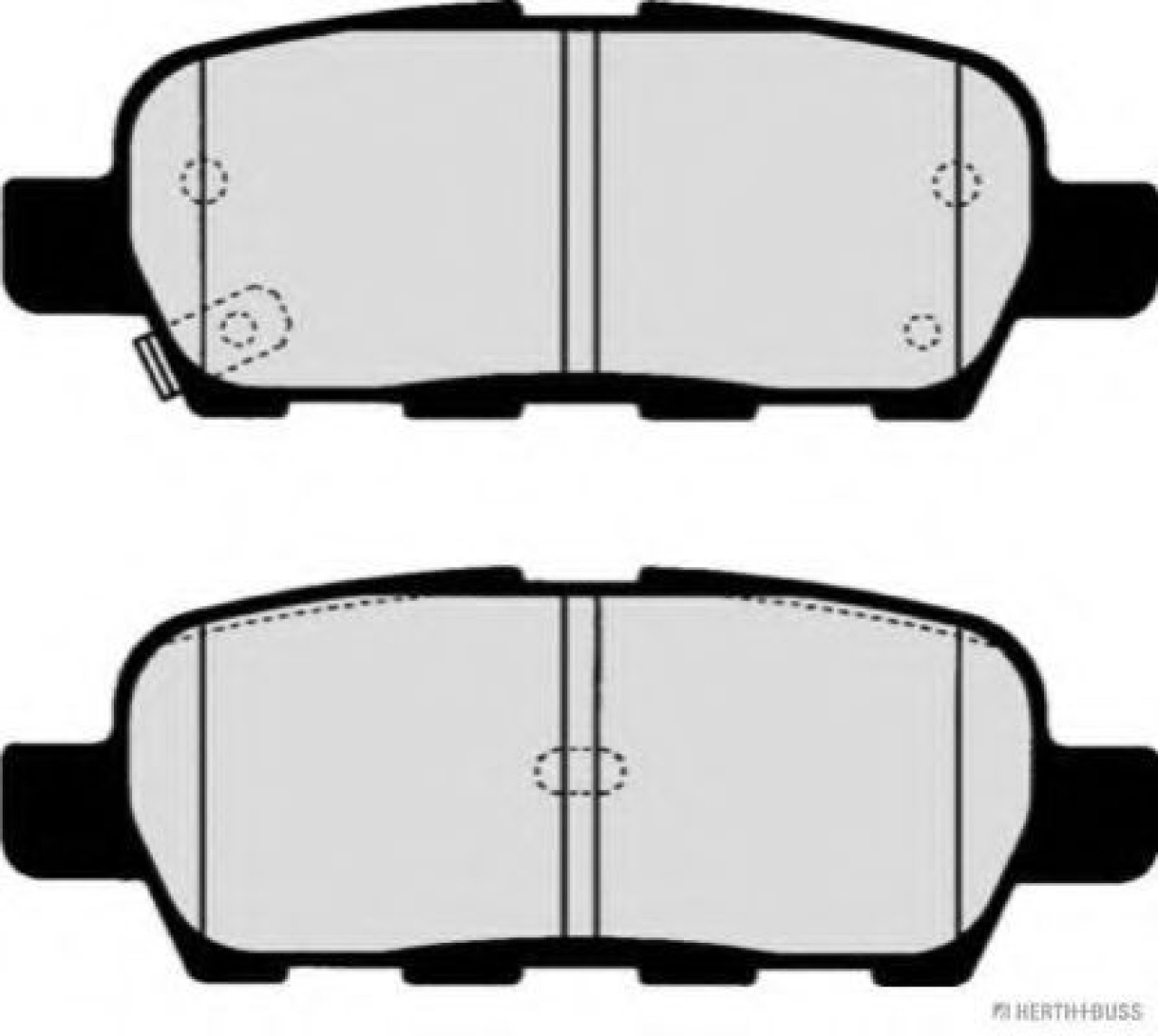 Set placute frana,frana disc INFINITI FX (2002 - 2008) HERTH+BUSS JAKOPARTS J3611044 piesa NOUA