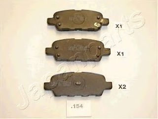 Set placute frana,frana disc INFINITI FX (2008 - 2016) JAPANPARTS PP-154AF piesa NOUA
