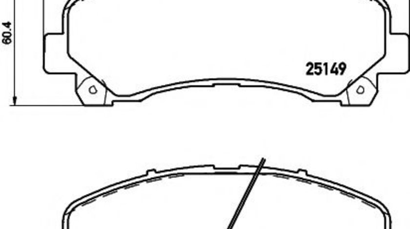 Set placute frana,frana disc ISUZU D-MAX platou / sasiu (8DH) (2007 - 2016) TEXTAR 2514901 piesa NOUA