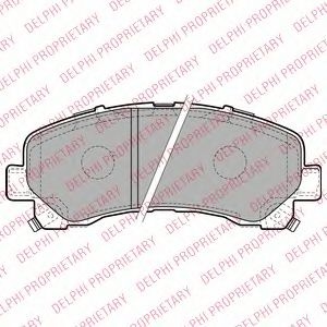 Set placute frana,frana disc ISUZU D-MAX platou / sasiu (8DH) (2007 - 2016) DELPHI LP2229 piesa NOUA