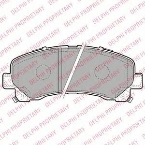 Set placute frana,frana disc ISUZU D-MAX platou / sasiu (8DH) (2007 - 2016) DELPHI LP2229 piesa NOUA