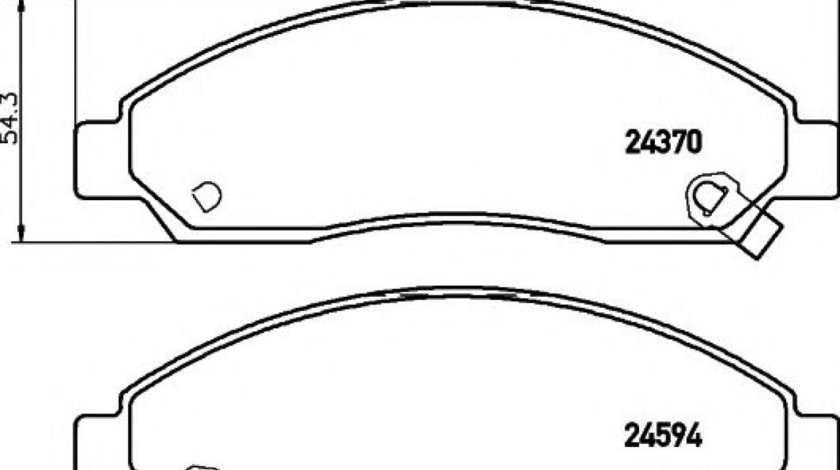 Set placute frana,frana disc ISUZU D-MAX platou / sasiu (8DH) (2007 - 2016) TEXTAR 2437001 piesa NOUA