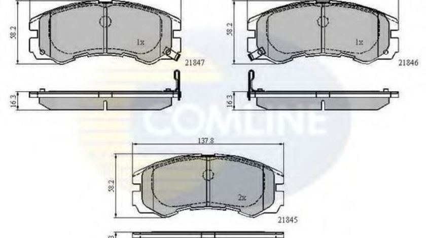 Set placute frana,frana disc ISUZU TROOPER (1998 - 2016) COMLINE CBP3229 piesa NOUA