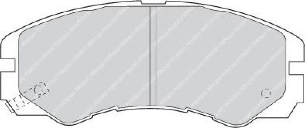 Set placute frana,frana disc ISUZU TROOPER (1998 - 2016) FERODO FDB1015 piesa NOUA