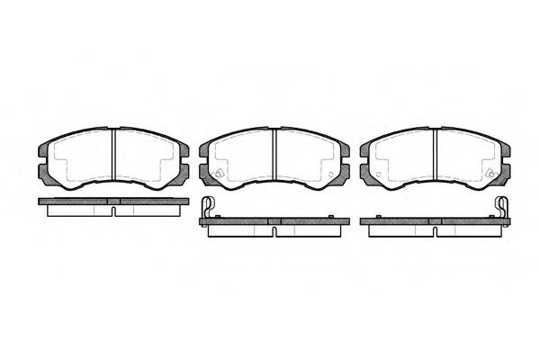 Set placute frana,frana disc ISUZU TROOPER (UB) (1991 - 2000) REMSA 0425.02 piesa NOUA