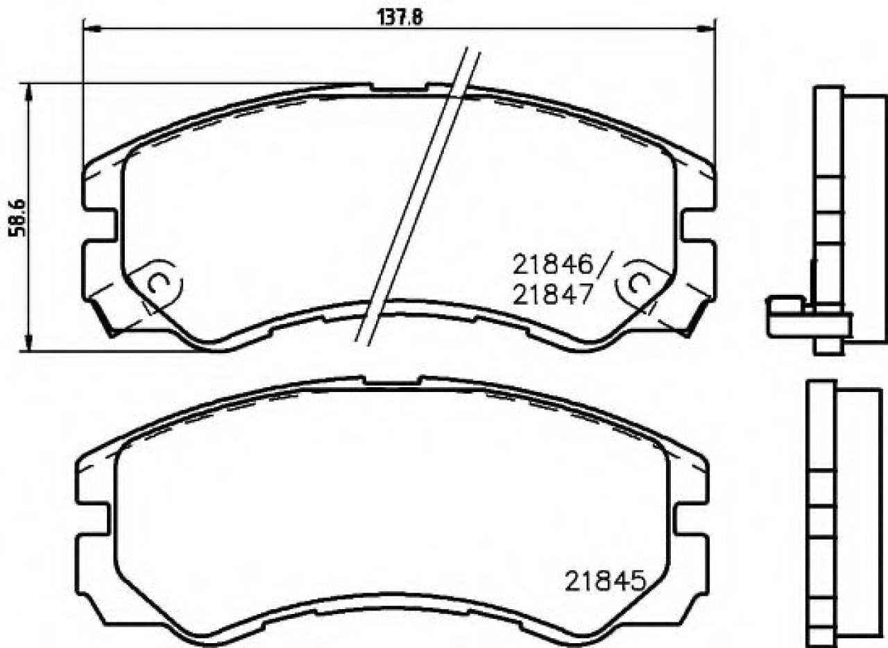 Set placute frana,frana disc ISUZU TROOPER (UB) (1991 - 2000) TEXTAR 2184501 piesa NOUA