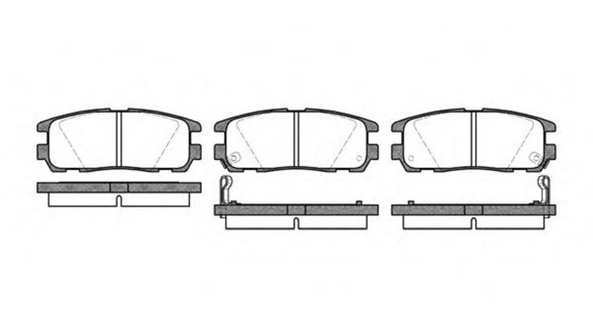 Set placute frana,frana disc ISUZU TROOPER (UB) (1991 - 2000) REMSA 0426.02 piesa NOUA