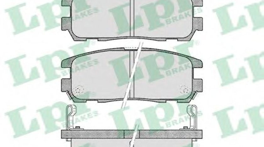 Set placute frana,frana disc ISUZU TROOPER deschis (2000 - 2016) LPR 05P524 piesa NOUA