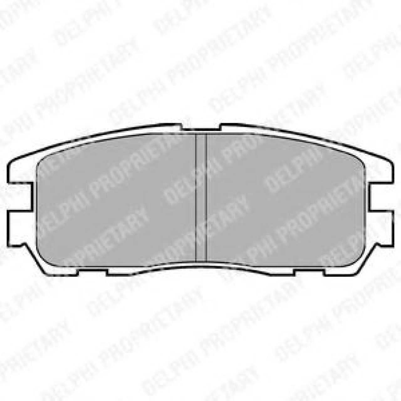 Set placute frana,frana disc ISUZU TROOPER deschis (2000 - 2016) DELPHI LP965 piesa NOUA