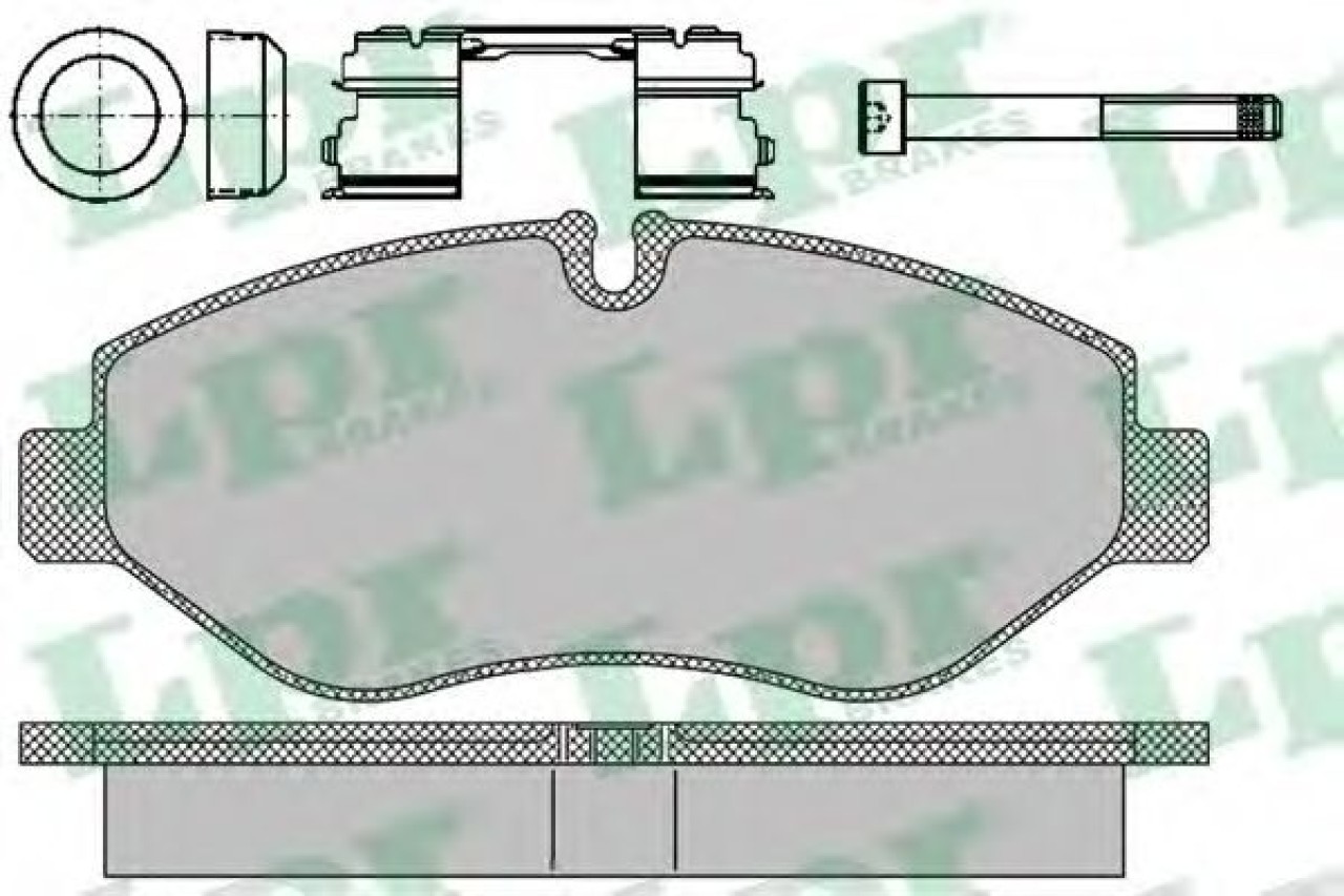 Set placute frana,frana disc IVECO DAILY III platou / sasiu (1999 - 2006) LPR 05P1297 piesa NOUA