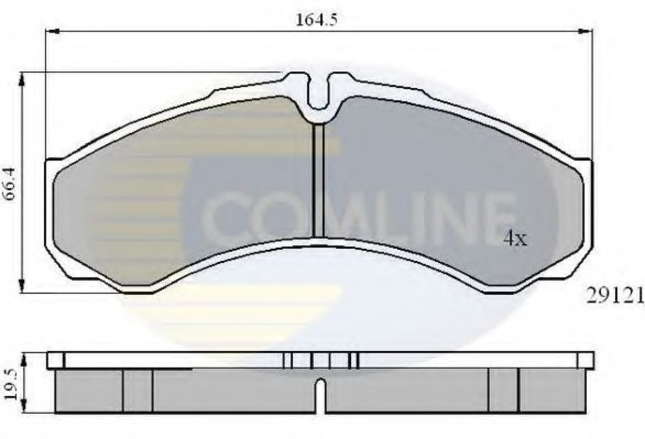 Set placute frana,frana disc IVECO DAILY III platou / sasiu (1999 - 2006) COMLINE CBP0931 piesa NOUA