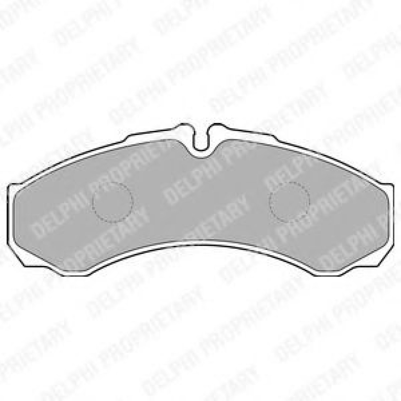 Set placute frana,frana disc IVECO DAILY III platou / sasiu (1999 - 2006) DELPHI LP1802 piesa NOUA