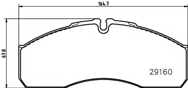Set placute frana,frana disc IVECO DAILY III caroserie inchisa/combi (1997 - 2007) TEXTAR 2916002 piesa NOUA