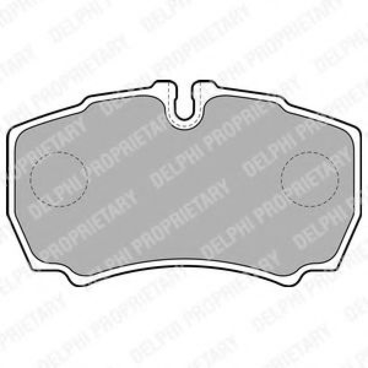 Set placute frana,frana disc IVECO DAILY III platou / sasiu (1999 - 2006) DELPHI LP1826 piesa NOUA