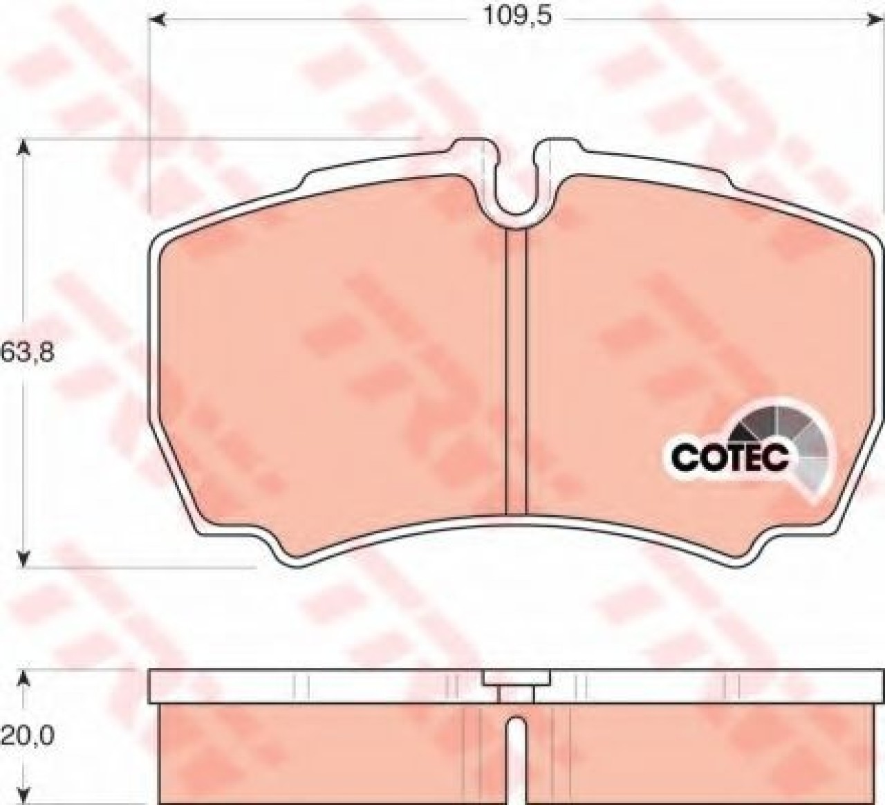 Set placute frana,frana disc IVECO DAILY III platou / sasiu (1999 - 2006) TRW GDB1535 piesa NOUA