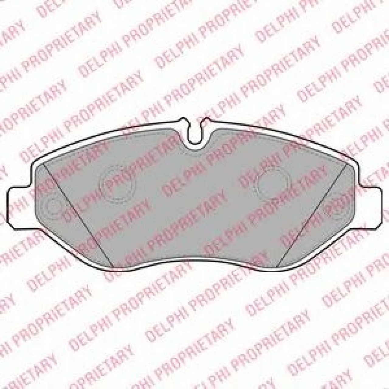 Set placute frana,frana disc IVECO DAILY III platou / sasiu (1999 - 2006) DELPHI LP2039 piesa NOUA