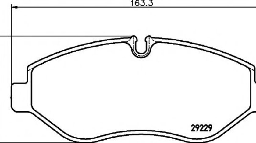 Set placute frana,frana disc IVECO DAILY IV bus (2006 - 2011) TEXTAR 2922901 piesa NOUA