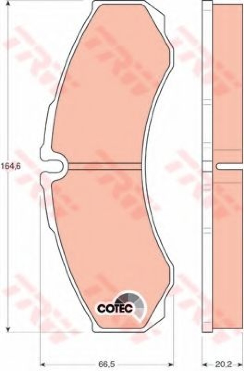 Set placute frana,frana disc IVECO DAILY IV bus (2006 - 2011) TRW GDB1345 piesa NOUA