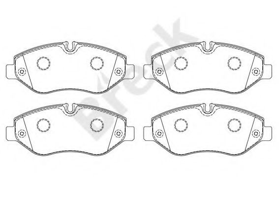 Set placute frana,frana disc IVECO DAILY IV bus (2006 - 2011) Break 29229 00 703 00 piesa NOUA
