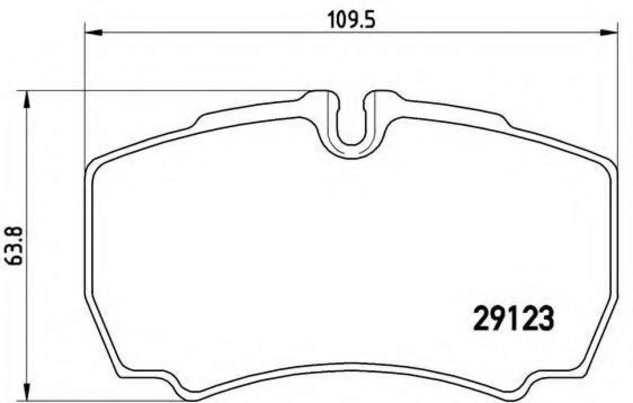 Set placute frana,frana disc IVECO DAILY IV bus (2006 - 2011) BREMBO P A6 023 piesa NOUA