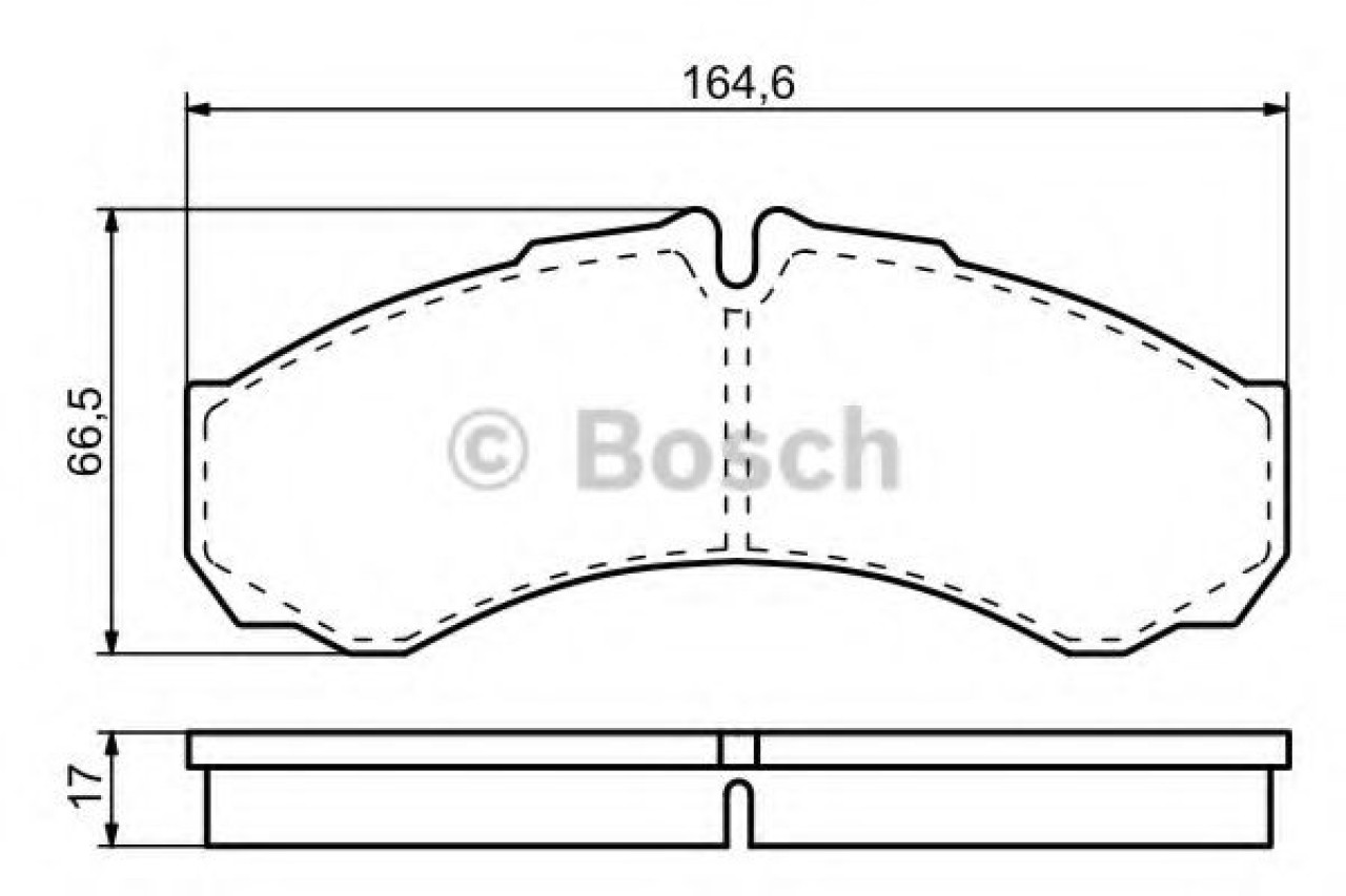 Set placute frana,frana disc IVECO DAILY IV caroserie inchisa/combi (2006 - 2012) BOSCH 0 986 424 833 piesa NOUA