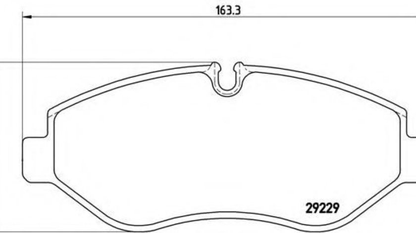 Set placute frana,frana disc IVECO DAILY IV caroserie inchisa/combi (2006 - 2012) BREMBO P A6 026 piesa NOUA