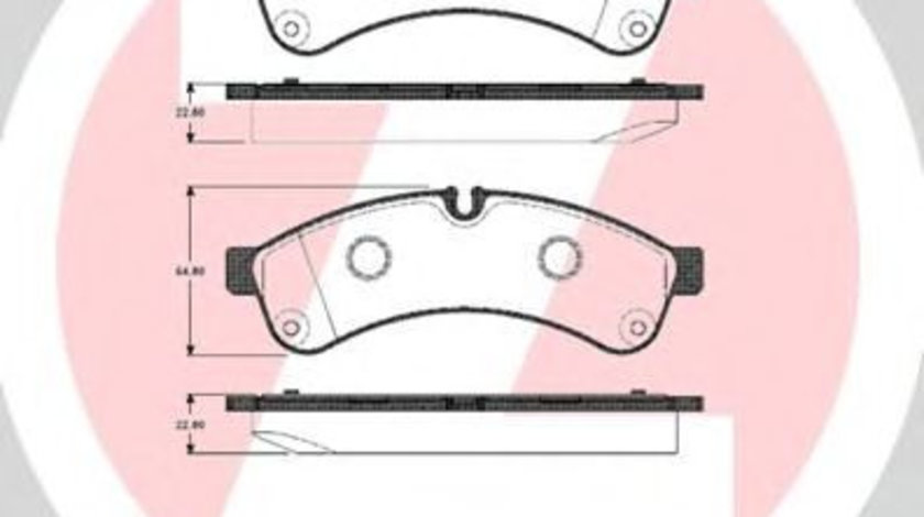 Set placute frana,frana disc IVECO DAILY IV autobasculanta (2006 - 2011) ZIMMERMANN 29231.230.1 piesa NOUA