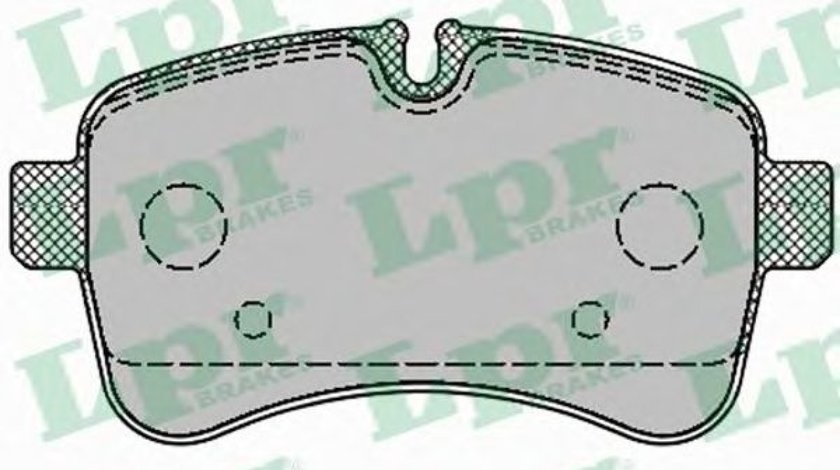 Set placute frana,frana disc IVECO DAILY IV platou / sasiu (2006 - 2011) LPR 05P1296 piesa NOUA