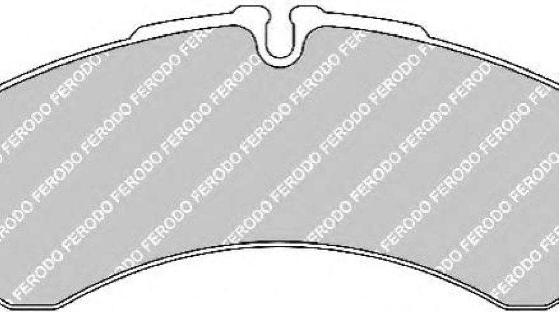 Set placute frana,frana disc IVECO DAILY IV caroserie inchisa/combi (2006 - 2012) FERODO FVR1102 piesa NOUA