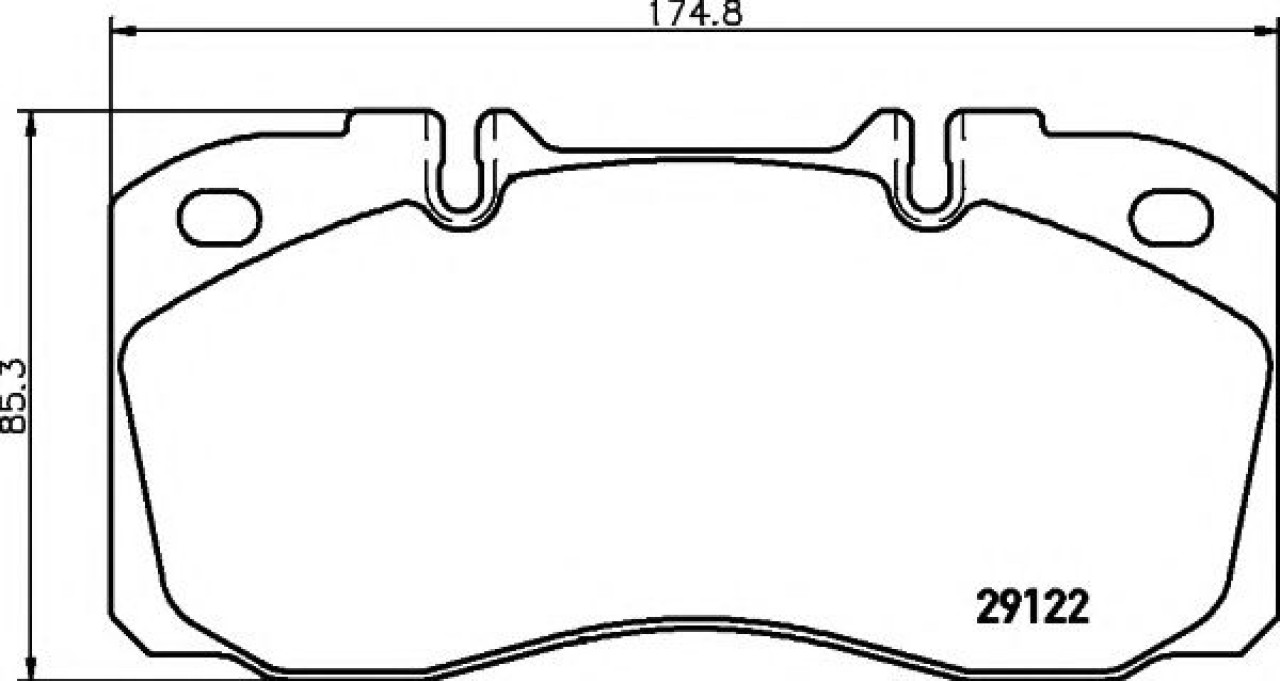 Set placute frana,frana disc IVECO DAILY IV caroserie inchisa/combi (2006 - 2012) TEXTAR 2912204 piesa NOUA