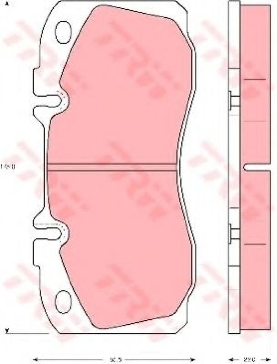 Set placute frana,frana disc IVECO DAILY V caroserie inchisa/combi (2011 - 2014) TRW GDB5068 piesa NOUA