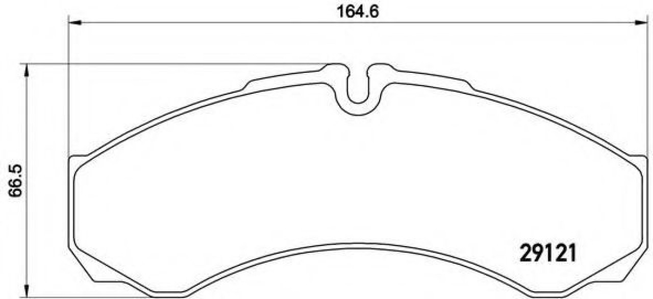 Set placute frana,frana disc IVECO DAILY V caroserie inchisa/combi (2011 - 2014) BREMBO P A6 017 piesa NOUA
