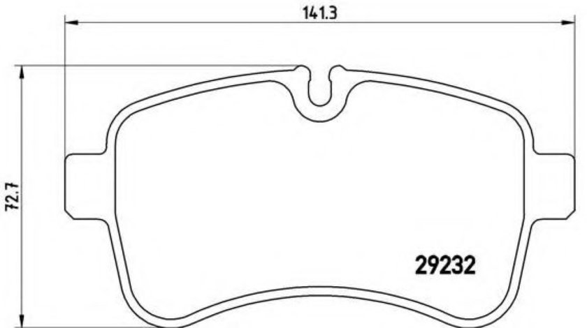 Set placute frana,frana disc IVECO DAILY V caroserie inchisa/combi (2011 - 2014) BREMBO P A6 027 piesa NOUA