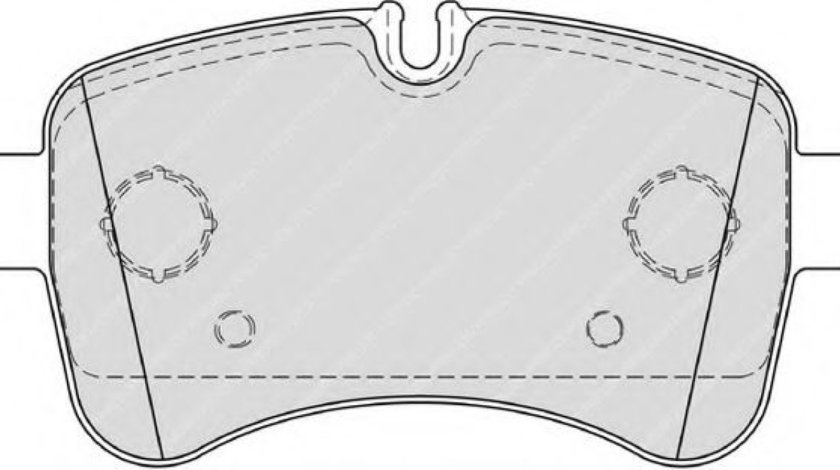 Set placute frana,frana disc IVECO DAILY V autobasculanta (2011 - 2014) FERODO FVR4037 piesa NOUA