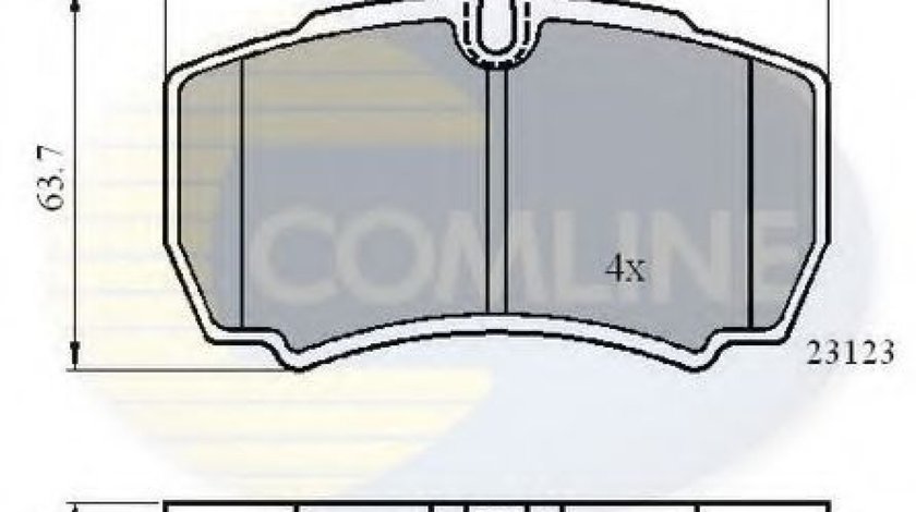 Set placute frana,frana disc IVECO DAILY V autobasculanta (2011 - 2014) COMLINE CBP01034 produs NOU