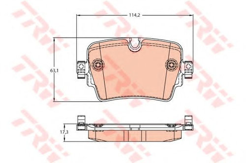 Set placute frana,frana disc JAGUAR F-TYPE Cabriolet (QQ6) (2012 - 2016) TRW GDB2095 piesa NOUA