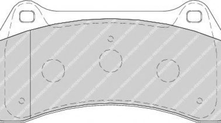 Set placute frana,frana disc JAGUAR S-TYPE (CCX) (1999 - 2009) FERODO FDB1712 piesa NOUA