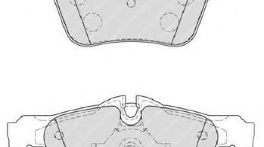 Set placute frana,frana disc JAGUAR S-TYPE (CCX) (1999 - 2009) FERODO FDB4108 piesa NOUA