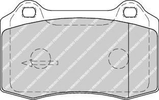 Set placute frana,frana disc JAGUAR S-TYPE (CCX) (1999 - 2009) FERODO FDB1949 piesa NOUA