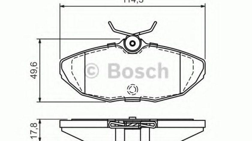 Set placute frana,frana disc JAGUAR S-TYPE (CCX) (1999 - 2009) BOSCH 0 986 424 702 piesa NOUA